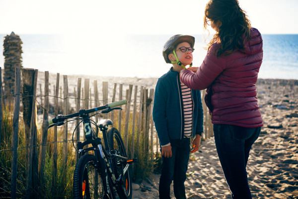 Plage de Villeneuve les Maguelone en Vélo en Famille