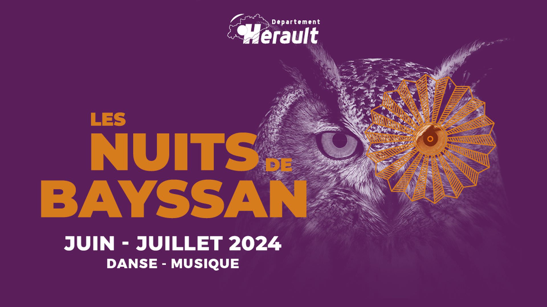 Affiche du festival Les Nuits de Bayssan à Béziers