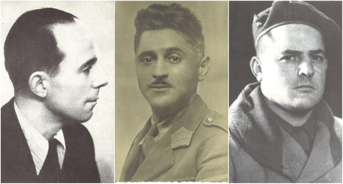 Portraits de Jean Capel, Paul Demarne et François Rouan