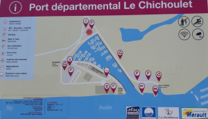 Plan du port du Chichoulet